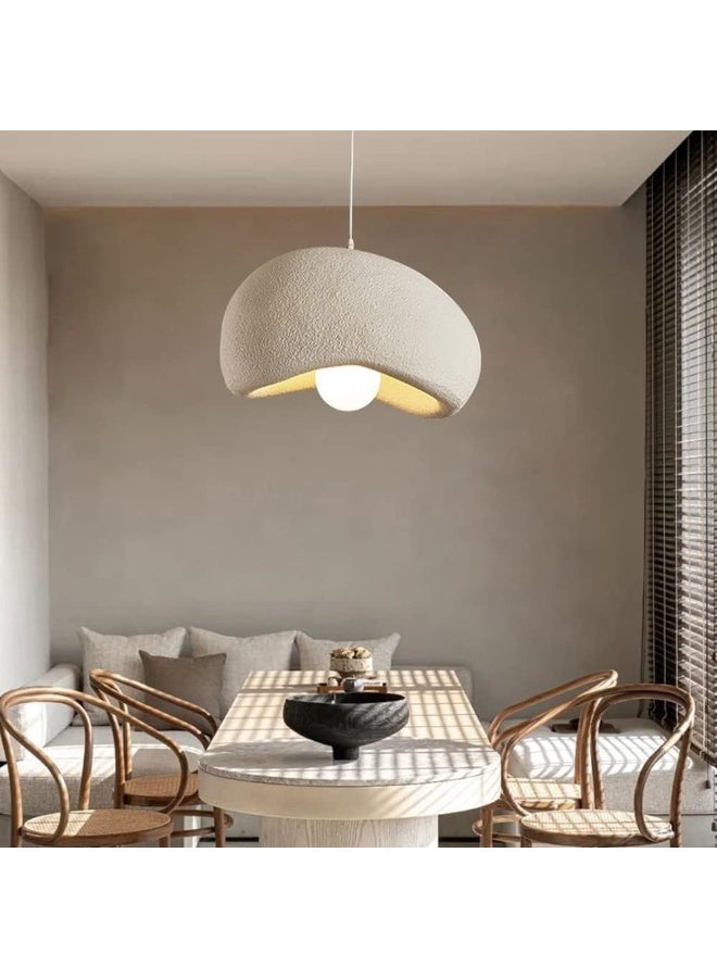 واي دي ثريا نورديك سيمبليسيت، مصباح معلق من الراتنج على طراز وابي سابي الياباني، مصباح معلق للمطاعم، قابل للتعديل، قاعدة E27، مناسب للمطابخ والمطاعم (اللون: أ، الحجم: 40 × 20 سم). - Image 3